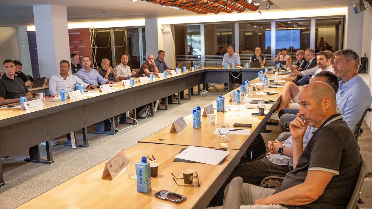 El técnico del Barça, en la reunión anual de entrenadores de la Euroliga en Barcelona