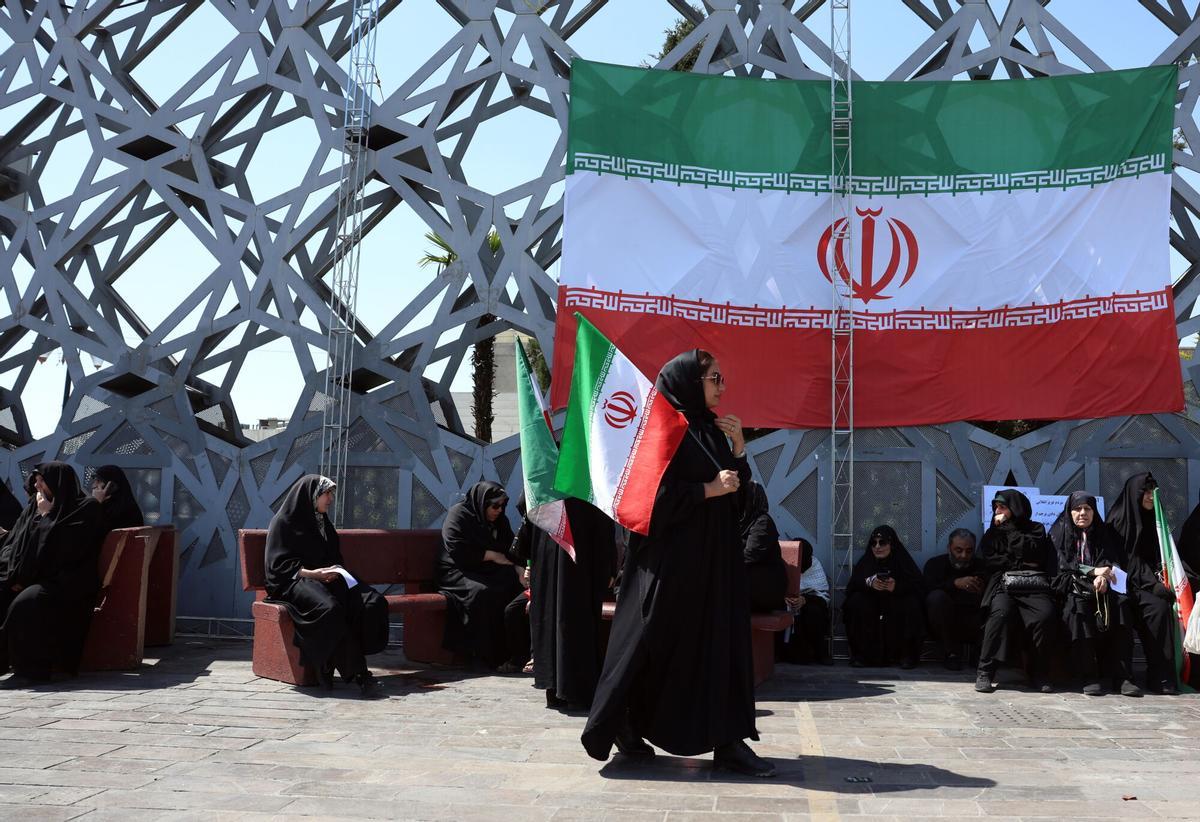 Una mujer iraní