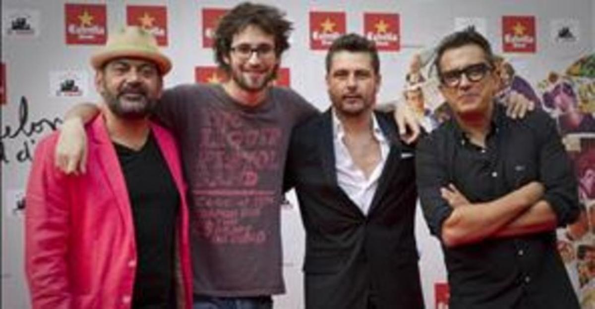 José Corbacho, Dani de la Orden, Kike Maíllo i Andreu Buenafuente, en la preestrena d’’Una nit d’estiu’.