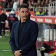 Míchel, en el Girona-Villarreal