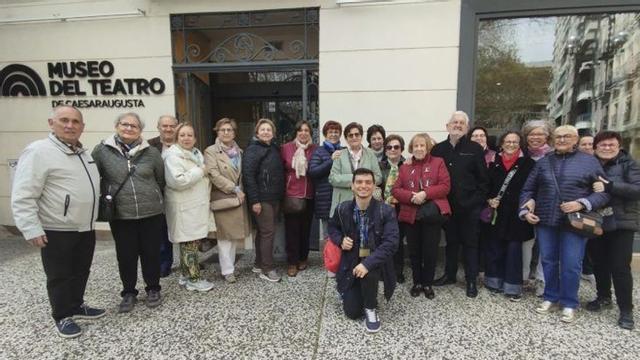 Los alumnos del aula de adultos visitaron la Zaragoza Romana.