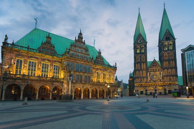 La Plaza del Mercado de Bremen nos sumerge en un mundo de fantasía.