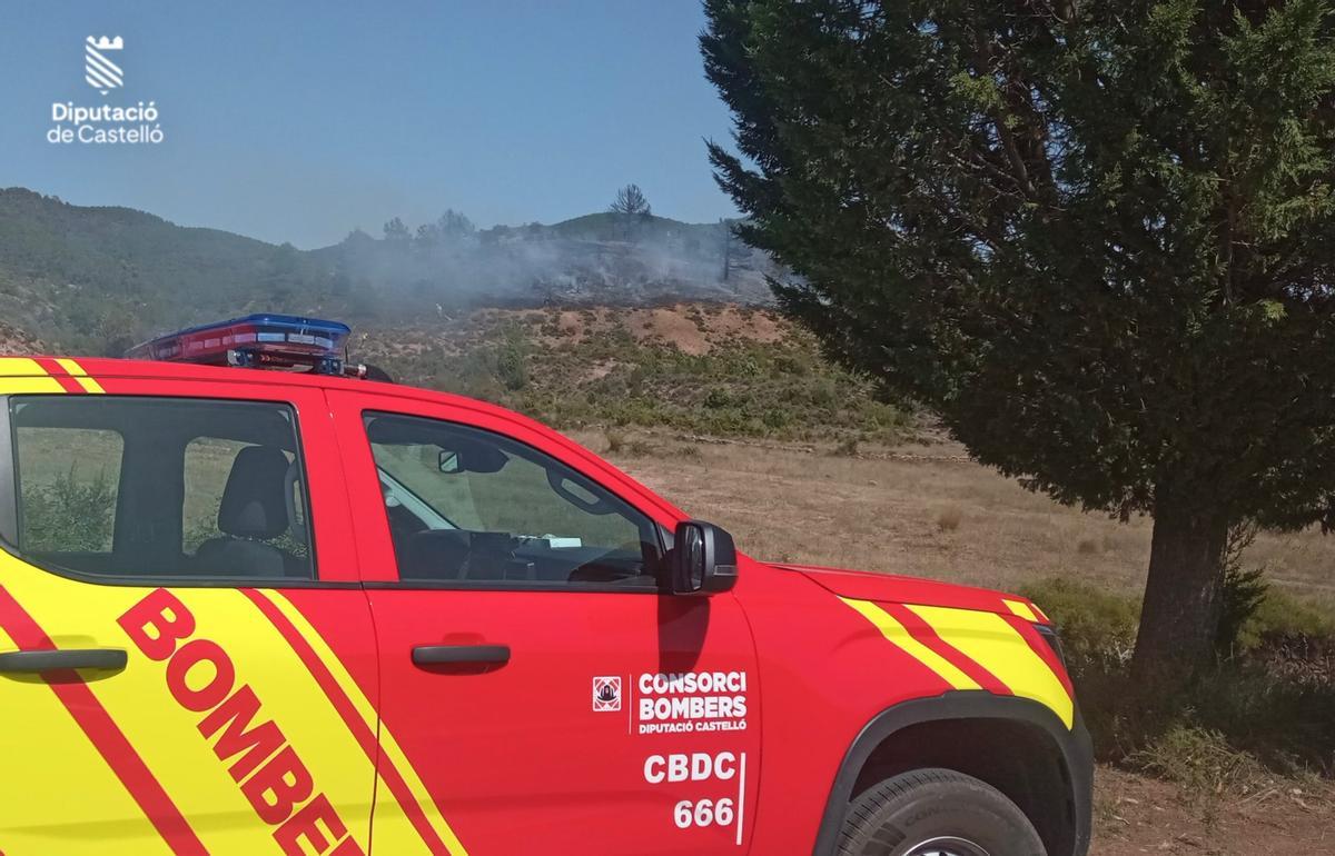 Los bomberos provinciales se han desplazado hasta el lugar del incendio.