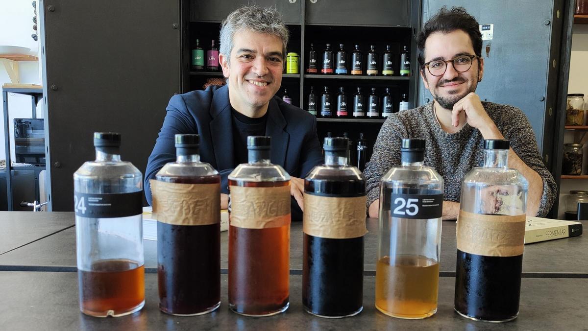 Ferran Centelles y Robert Ruiz, en la sede de Lov Ferments.