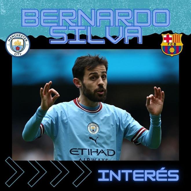 Bernardo Silva es el favorito. El Barça quiere afrontar su fichaje y lo volverá a intentar el próximo verano.