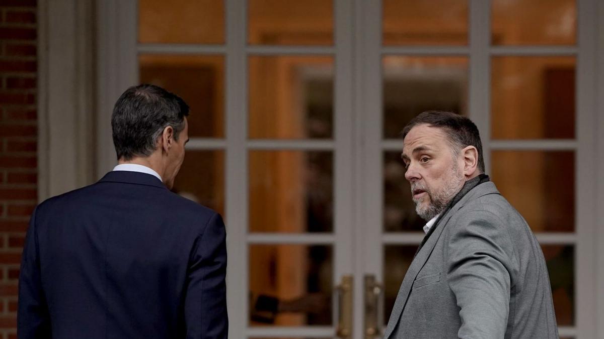 Pedro Sánchez i Oriol Junqueras.