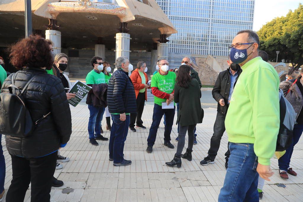 Protesta de la Marea Verde en Cartagena