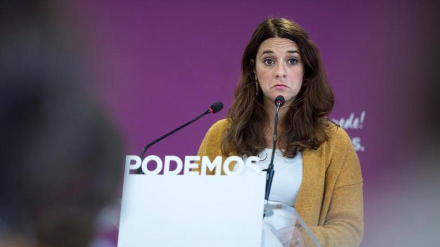 Noelia Vera durante la comparecencia.