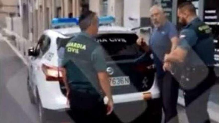 Captura d&#039;un vídeo del moment de la detenció.