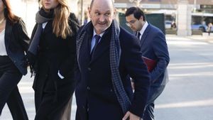 El presidente de la RFEF, Rafael Louzán, este jueves en Madrid.