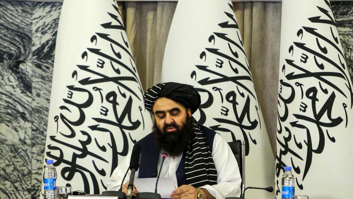 El ministro de Asuntos Exteriores talibán, Mawlawi Amir Khan Muttaqi.