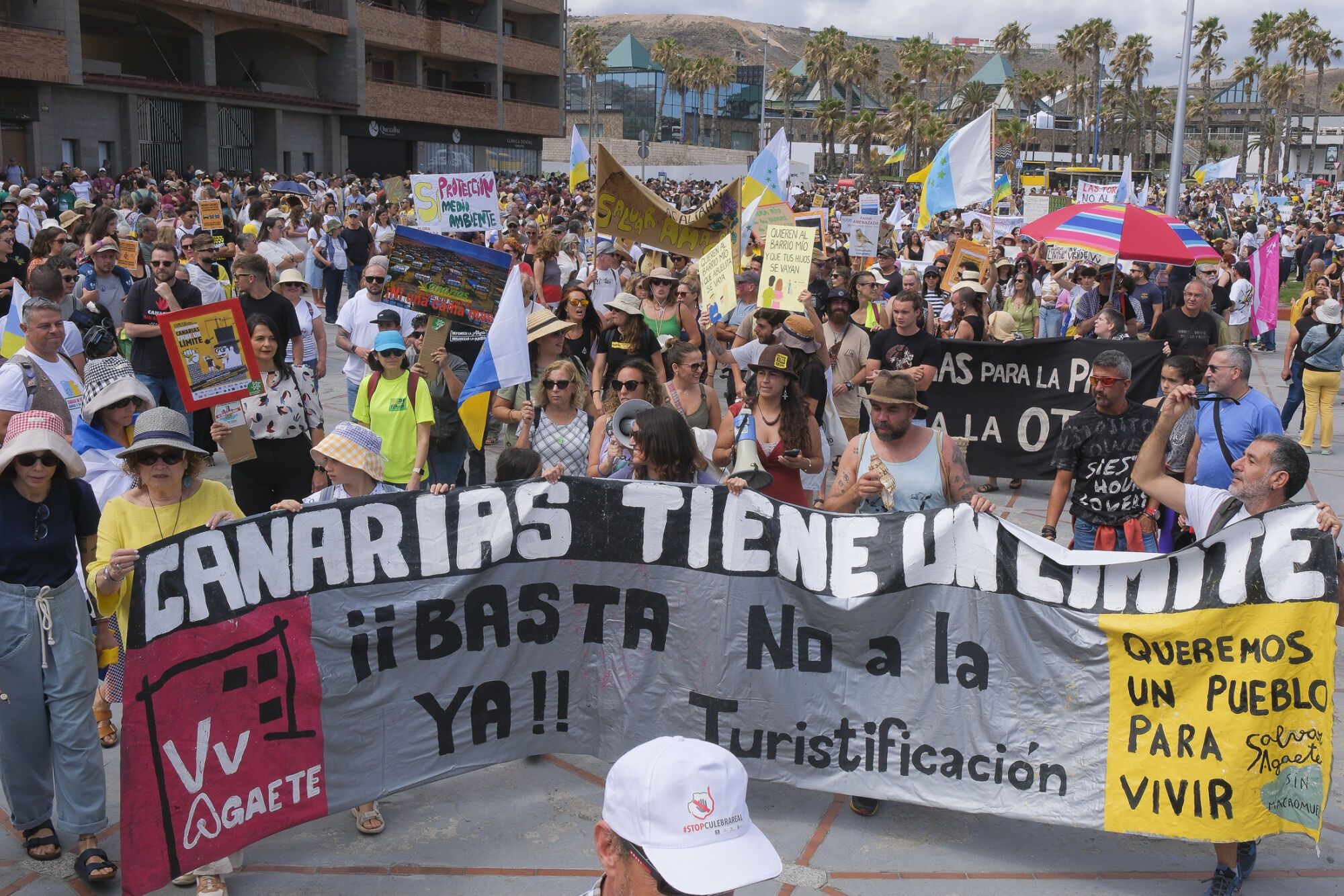 Manifestación Canarias tiene un límite 18M en Las Palmas de Gran Canaria