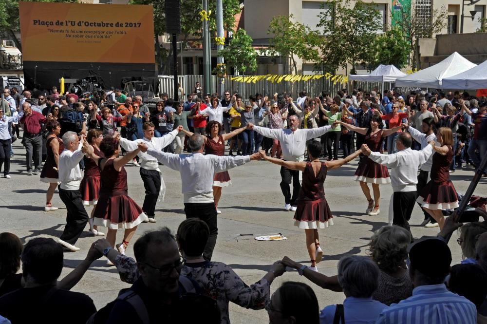 Inauguració de la plaça U d'Octubre de 2017 de Girona