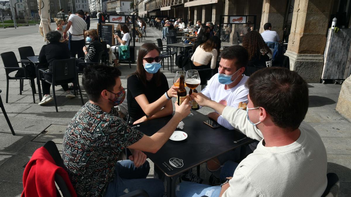 La reapertura de terrazas en A Coruña