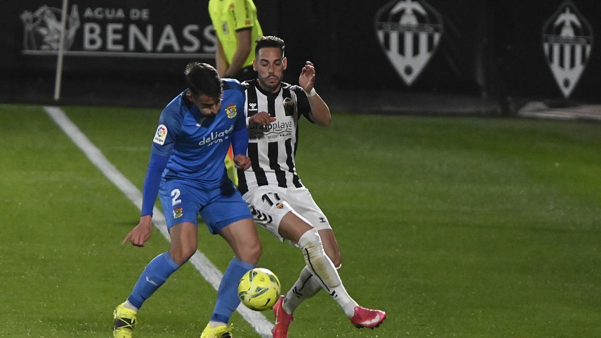 Víctor García, durante un partido del Castellón en Castalia.