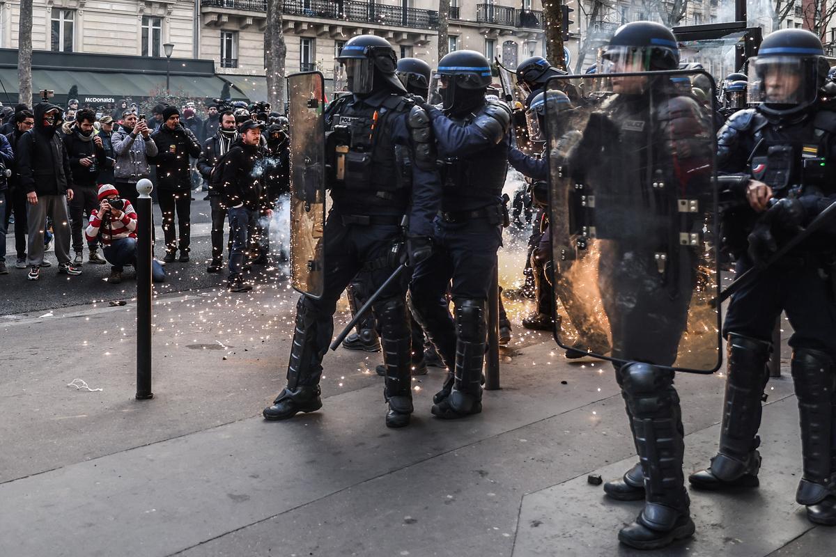 Jornada de huelgas y manifestaciones en Francia