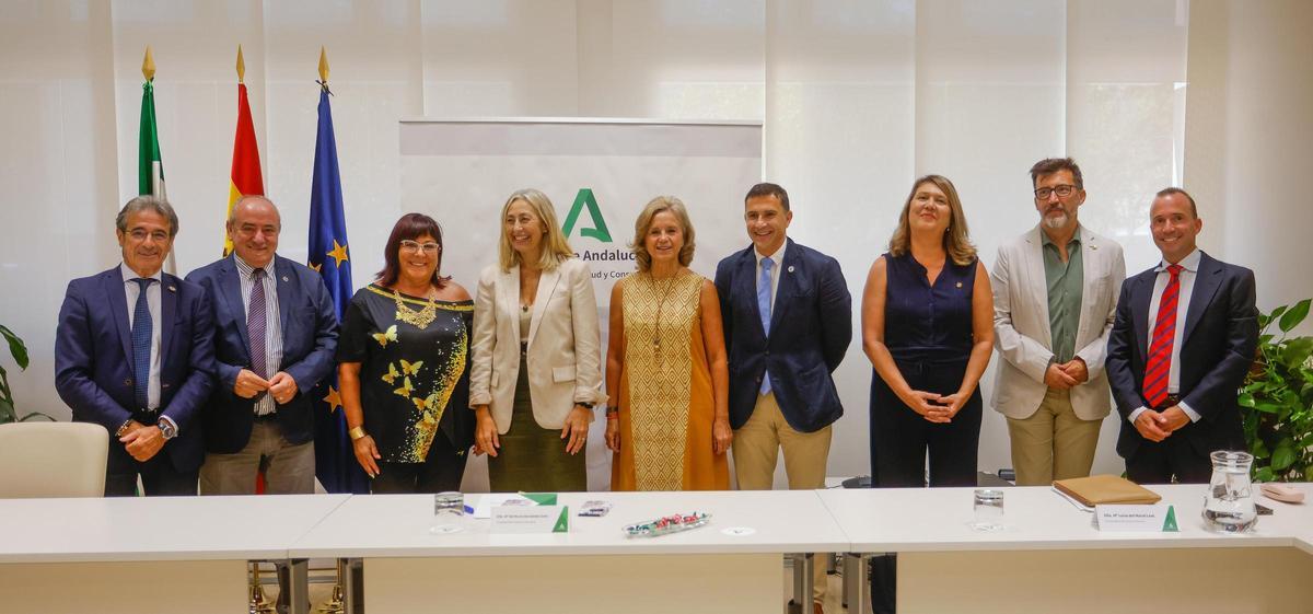 Primer encuentro del Consejo Andaluz de Enfermería con la consejera de Salud y Consumo de la Junta de Andalucía