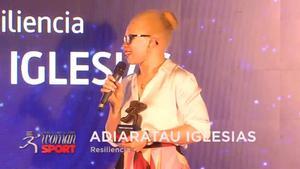 Adiaratou Iglesias recoge el Premio Resiliencia en la Gala Woman SPORT