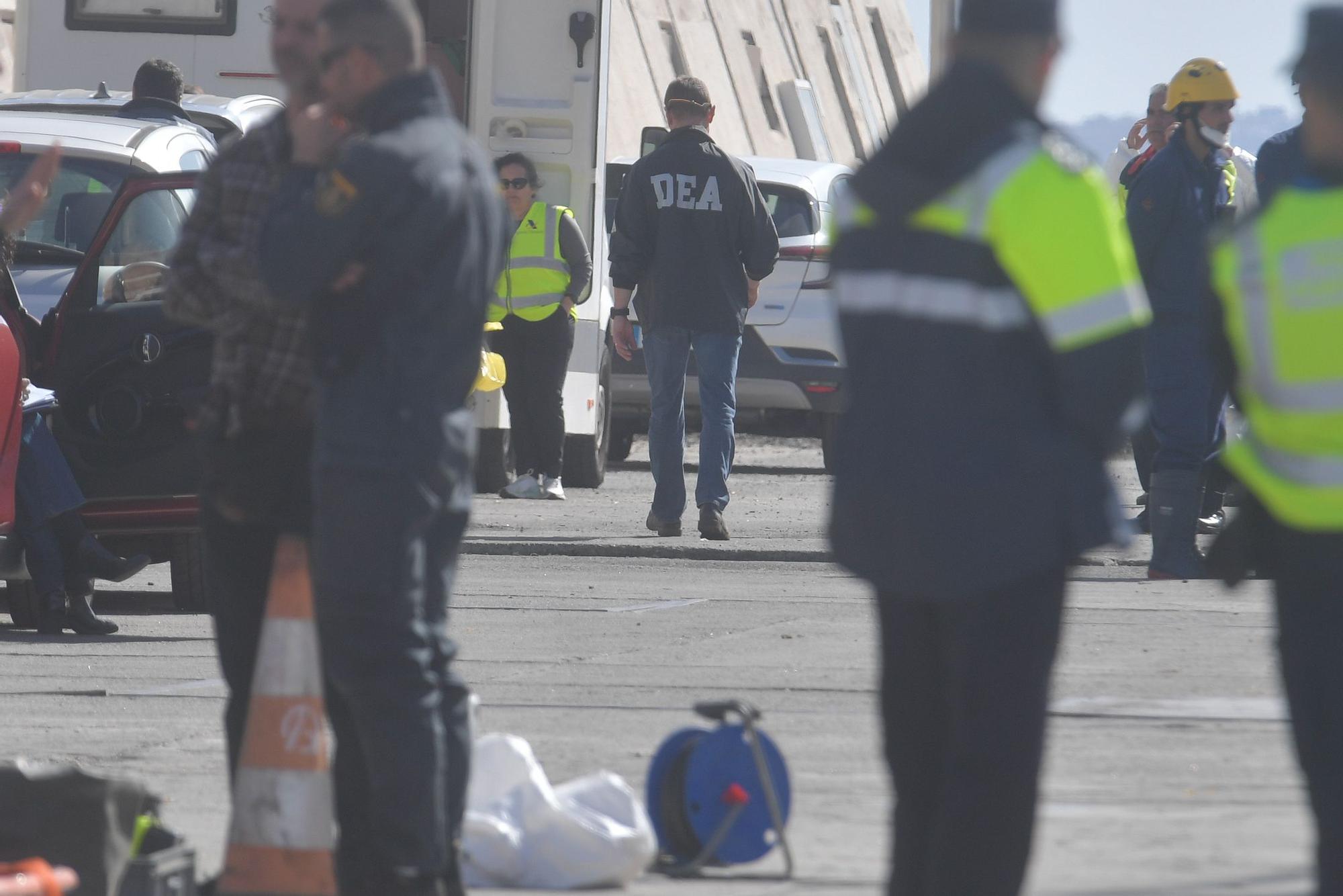 Desembarco de la cocaína del 'Orión 5' en el Puerto de Las Palmas