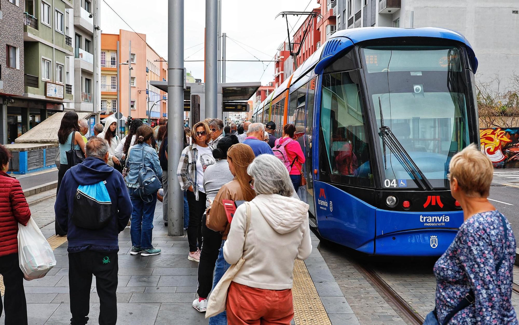 Paralización del servicio del tranvía de Tenerife