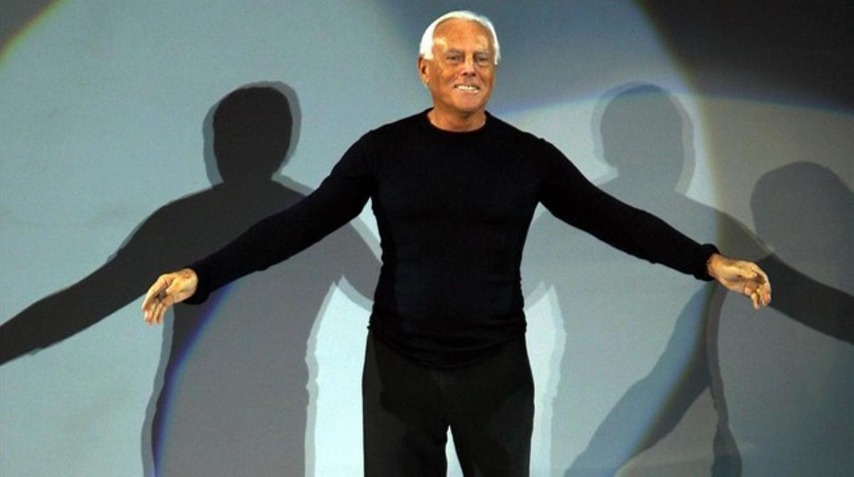 Una foto d’arxiu del modista italià Giorgio Armani. Una foto d’arxiu del modista italià Giorgio Armani.