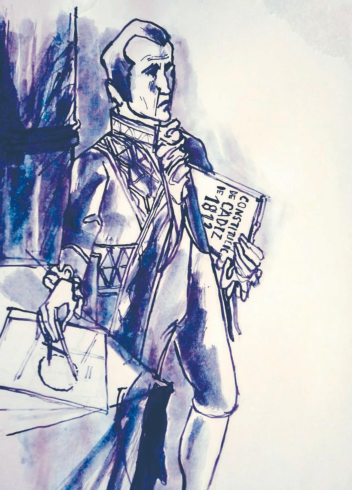 Retrato, ficticio,  de José Alonso López.