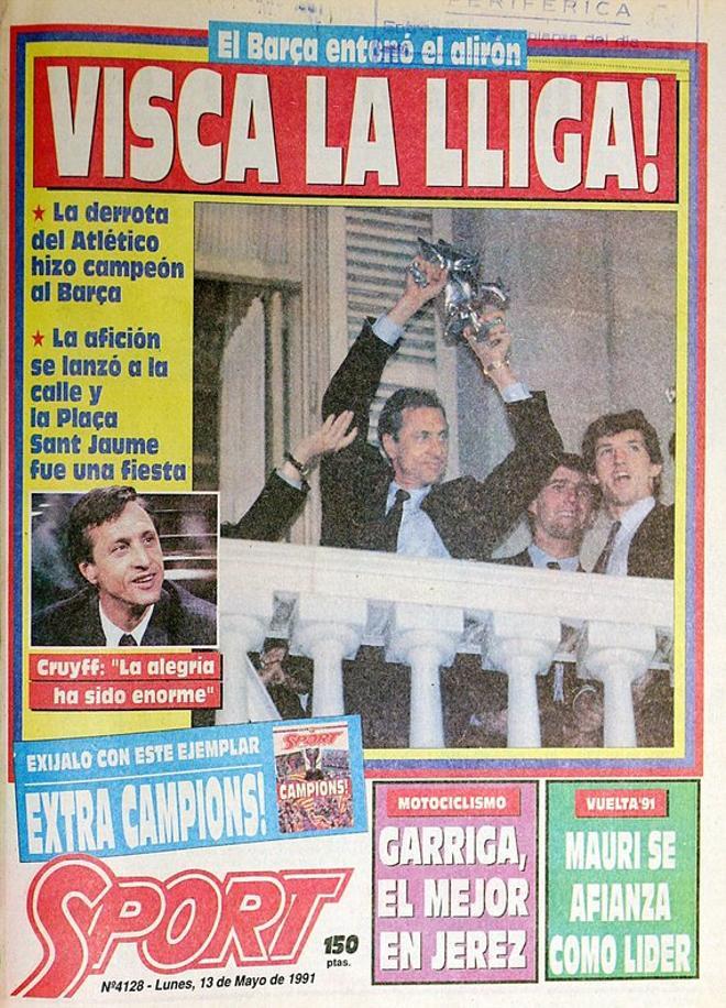 1991 - El Barça cantó el alirón en liga tras una derrota del Atlético de Madrid