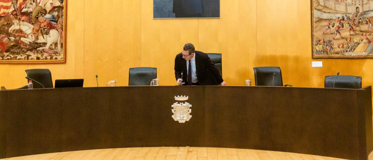 Pérez en el pleno en una imagen de archivo.