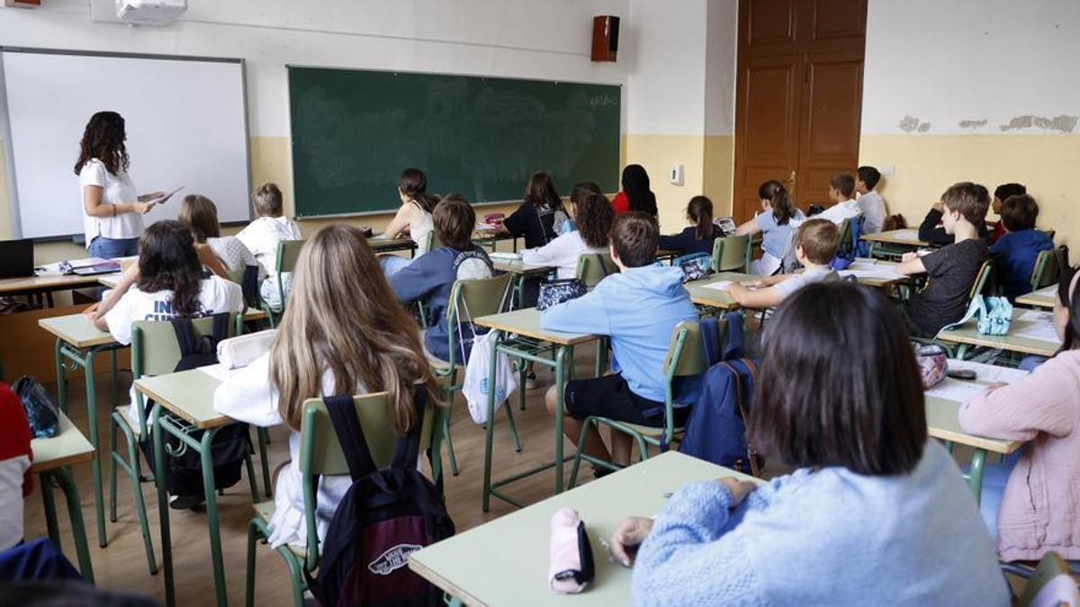 Alumnos en un IES.