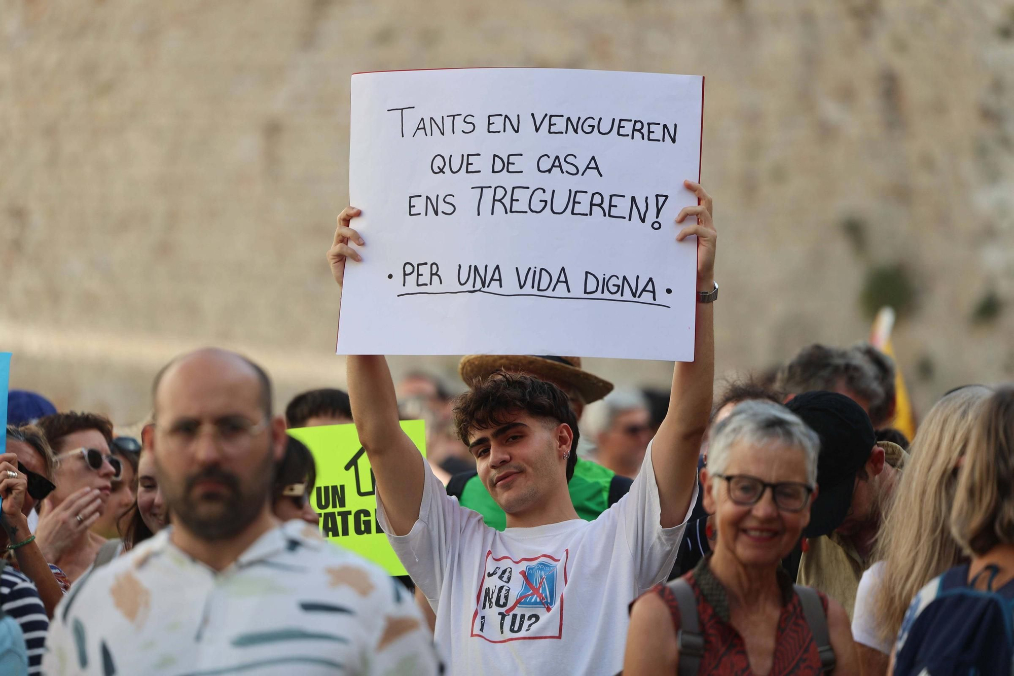 Manifestación contra la masificación turística en Ibiza