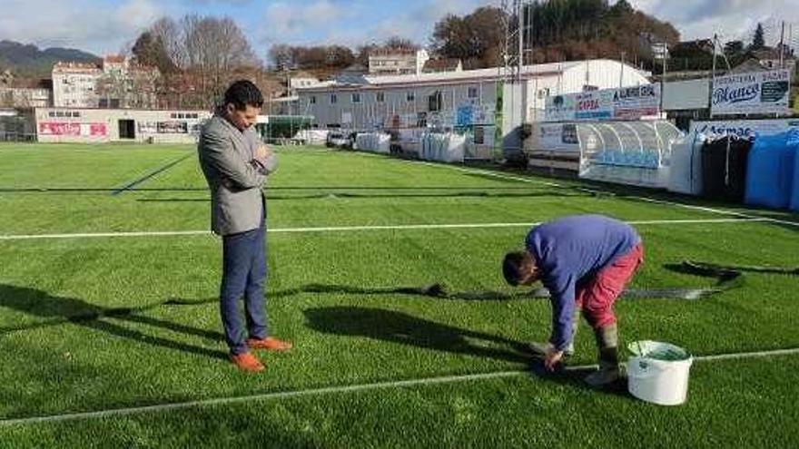 Mejoras realizadas en el campo de Chan da Barcia.// FdV