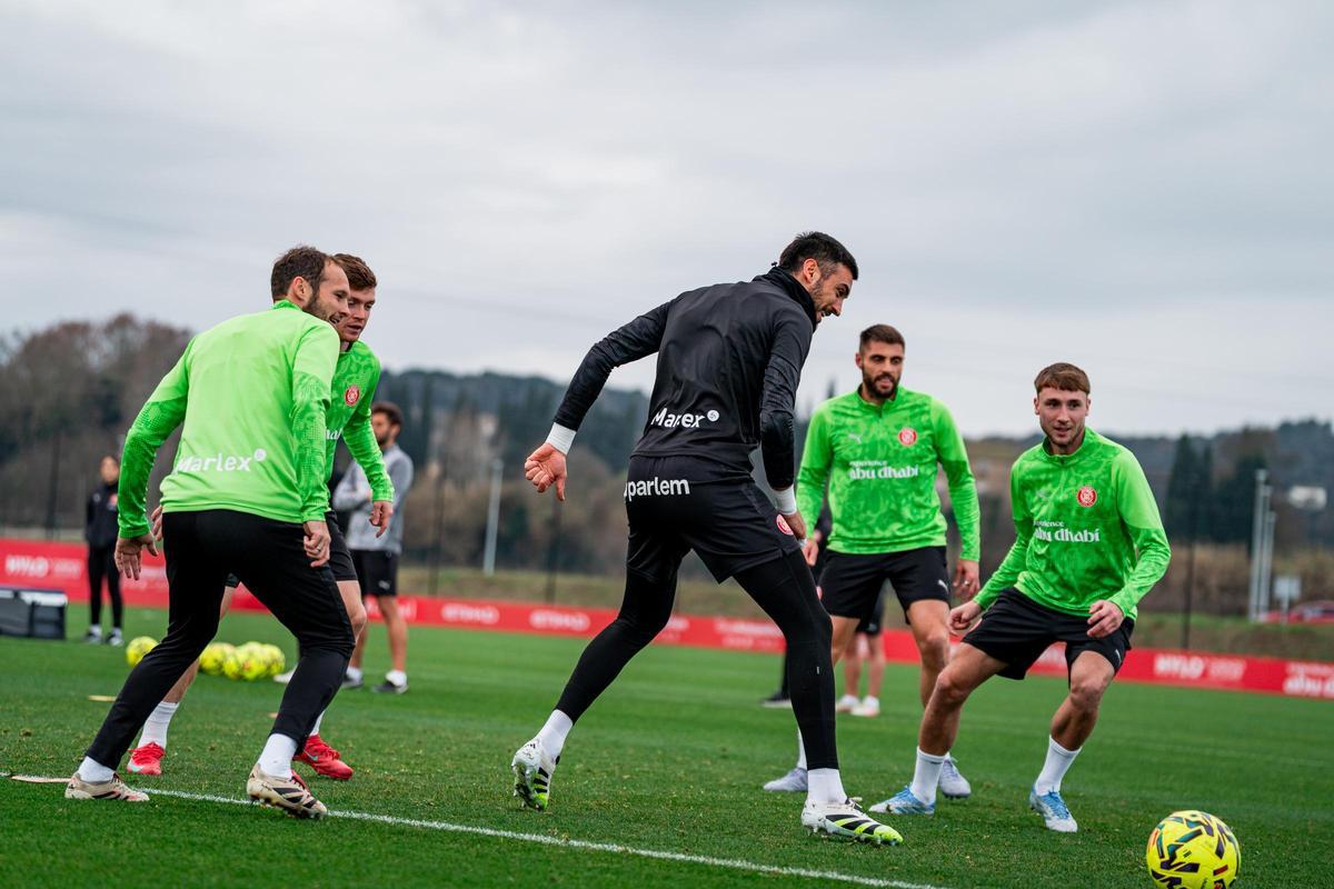 Les imatges de la tornada als entrenaments del Girona