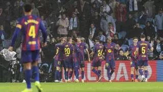 Lewandowski aleja al Barça del Celta con un 'hat trick' para celebrar su titularidad