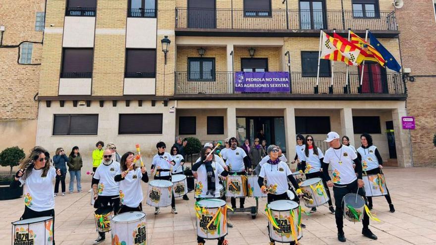 Durante la jornada también hubo una batucada. | SERVICIO ESPECIAL