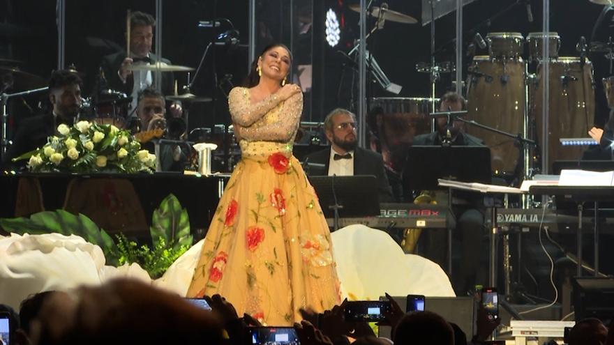 Isabel Pantoja en un concierto reciente