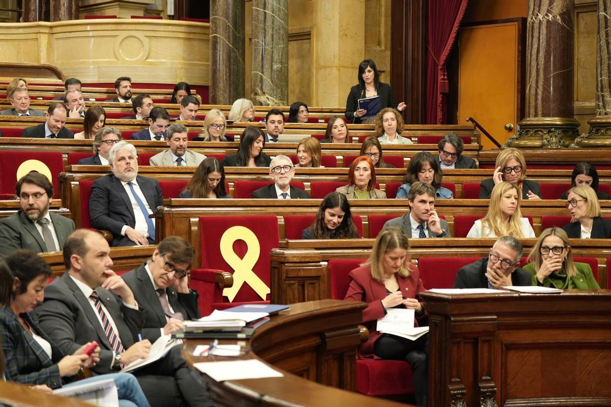 La intervenció de Sílvia Orriols, durant la sessió de control.