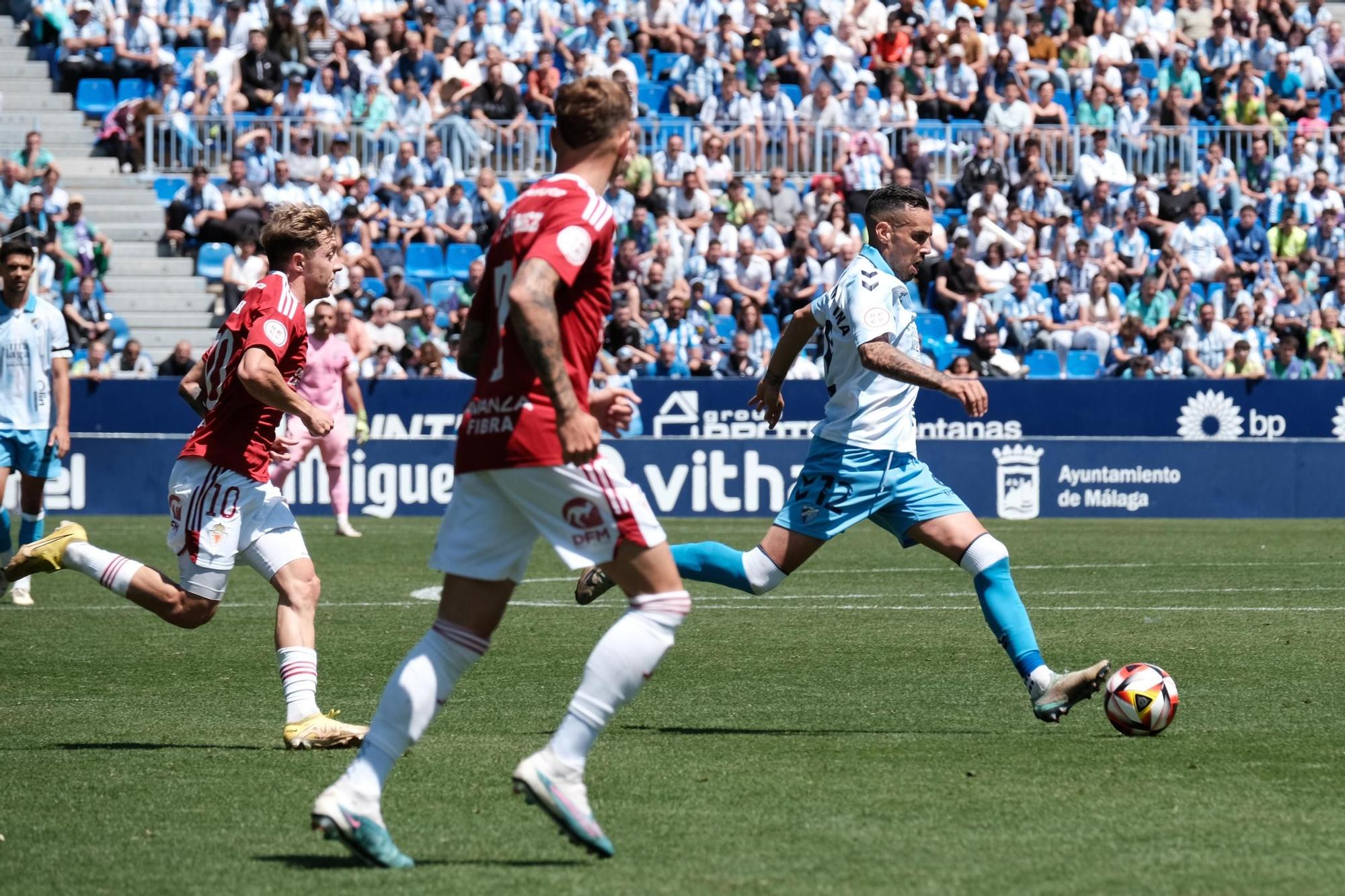 El Málaga CF - Real Murcia, en fotos