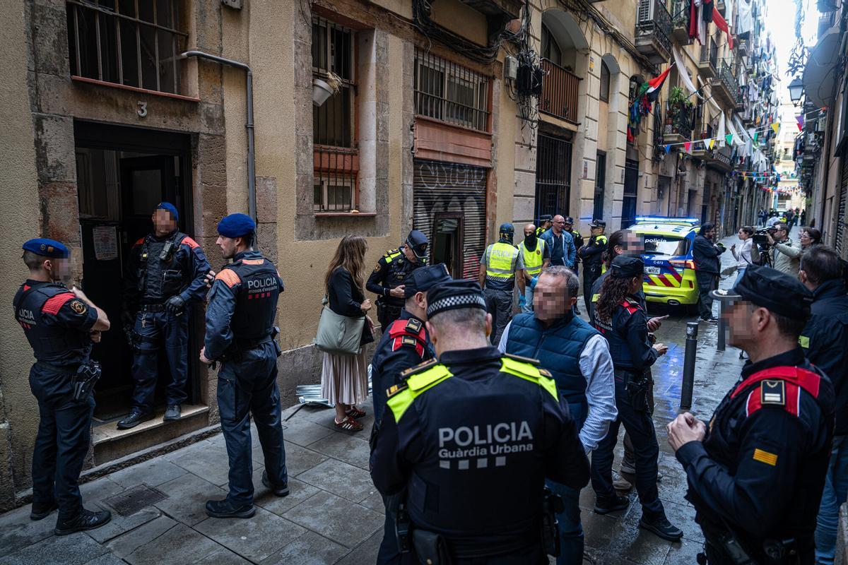 Macrooperación policial contra el tráfico de droga en el centro de Barcelona