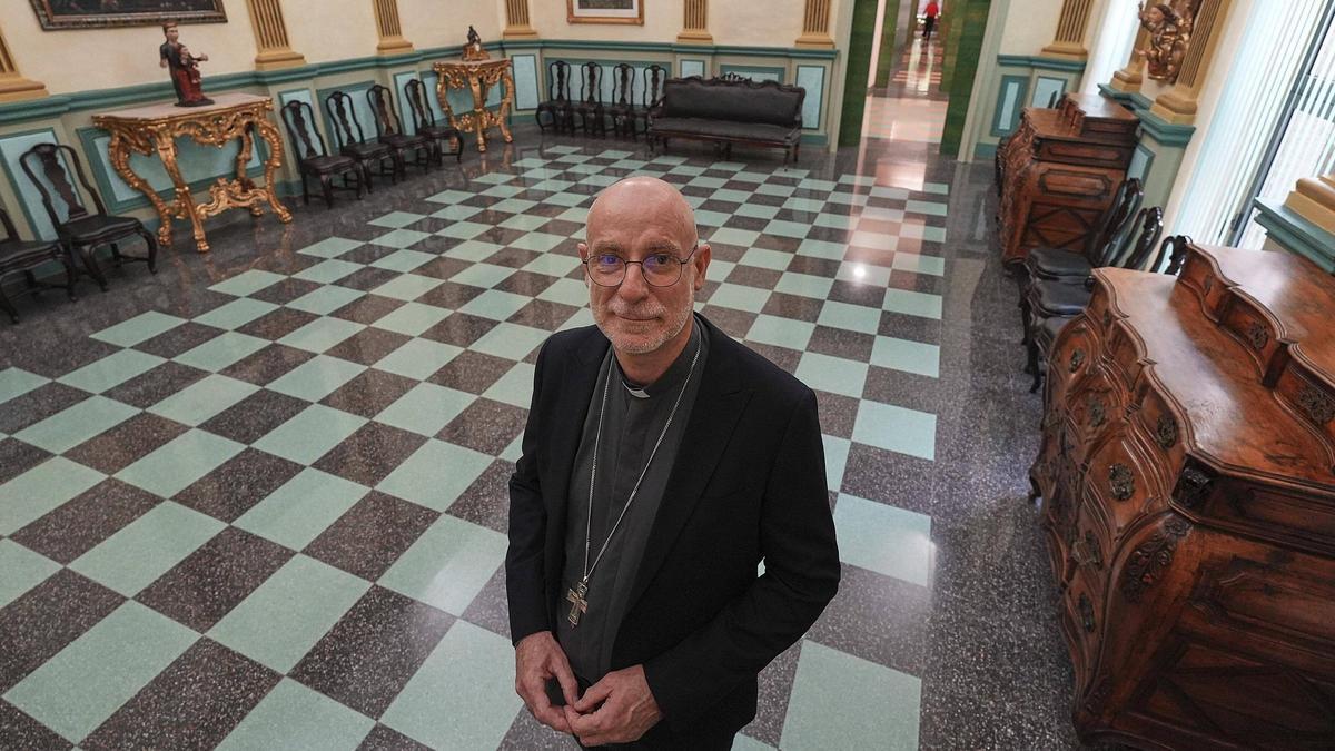 Fra Octavi Vilà, aquesta setmana a les dependències del Bisbat de Girona.