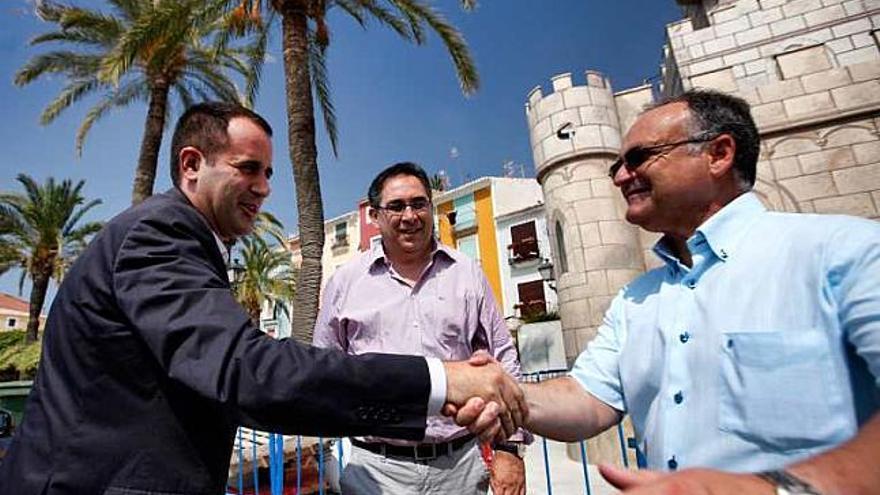 El líder de los socialistas valencianos, ayer en La Vila.