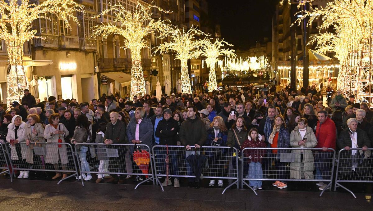 Acto de apagado de las luces de Navidad de Vigo