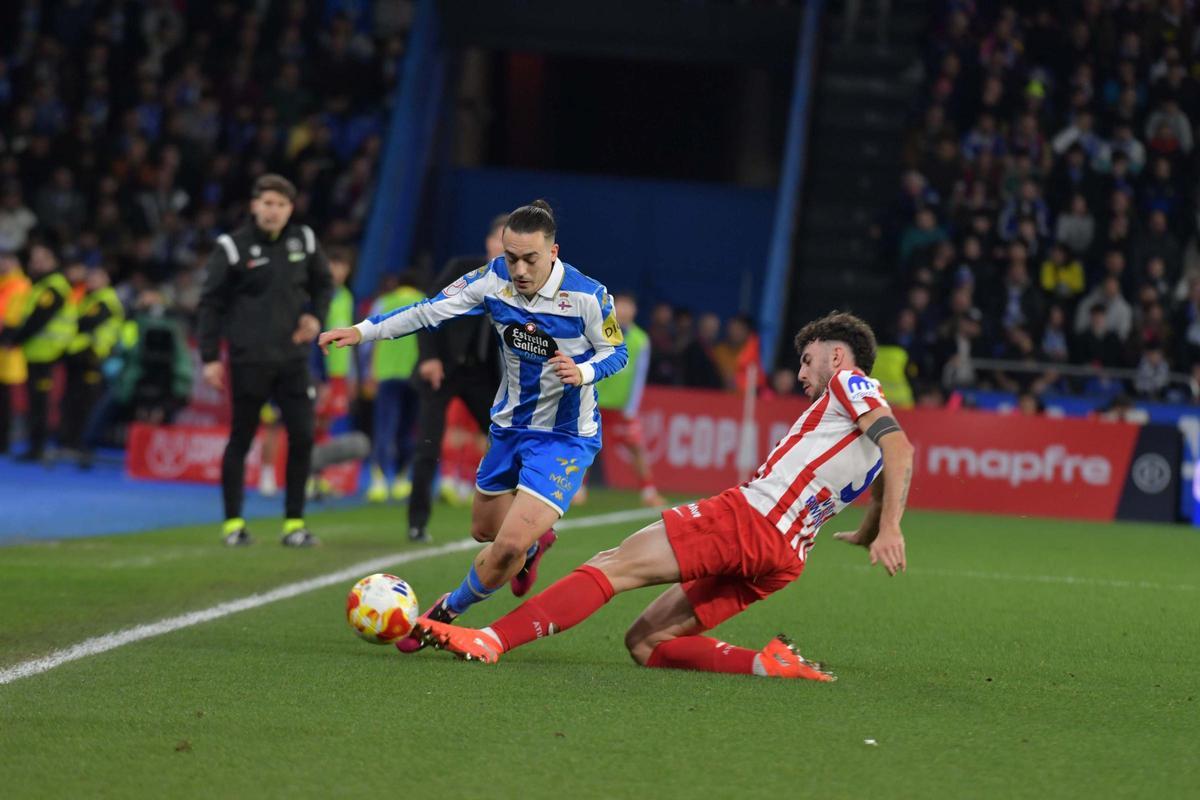 El Dépor cae con orgullo en el partido de Copa contra el Atlético de Madrid en Riazor