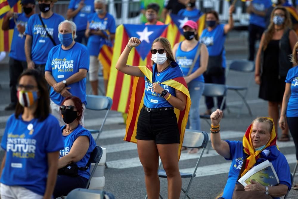 Concentració de l'ANC per la Diada a Girona