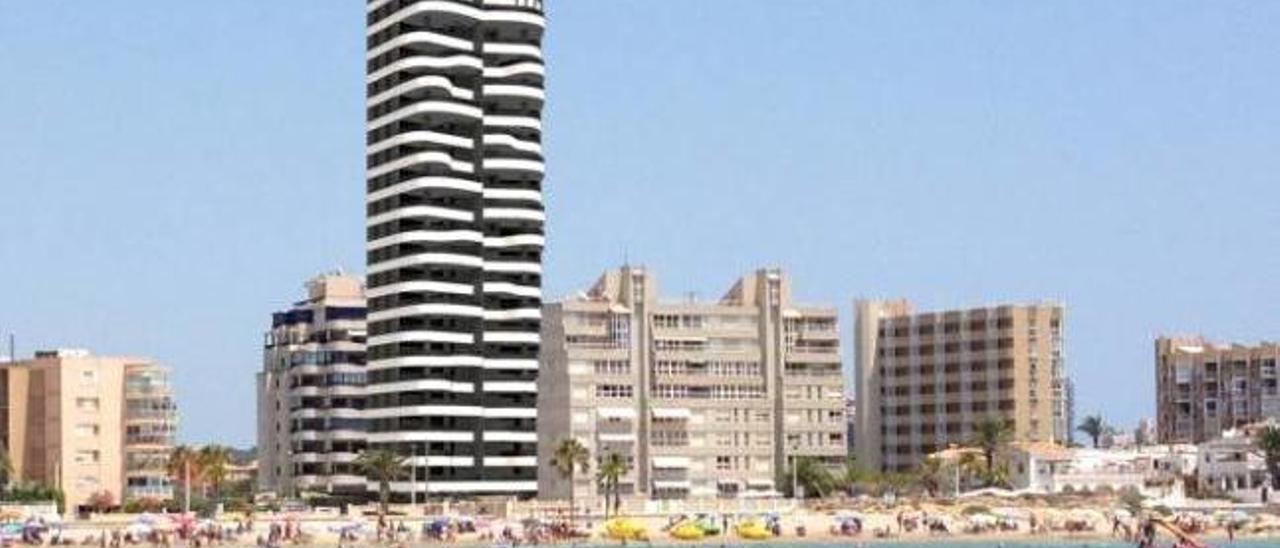 Empiezan a construir otra torre de 20 alturas en primera línea de la playa de Calp