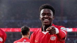 Isaac Babadi, durante un partido con el PSV