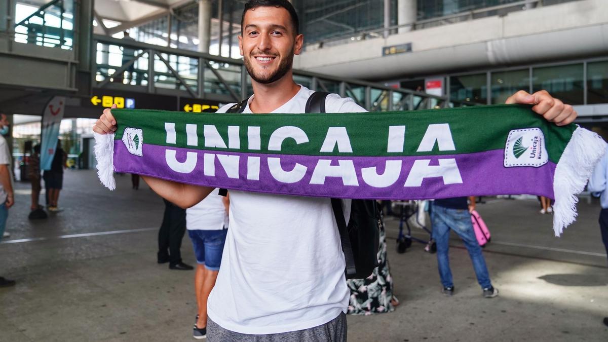 El italiano, en el aeropuerto de Málaga