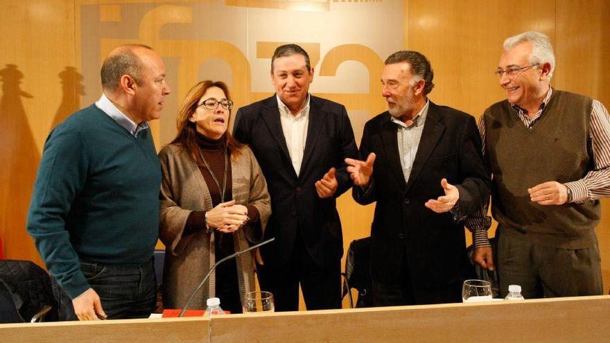 Reunión del Consejo de Alcaldes, esta mañana, en Ifeza.