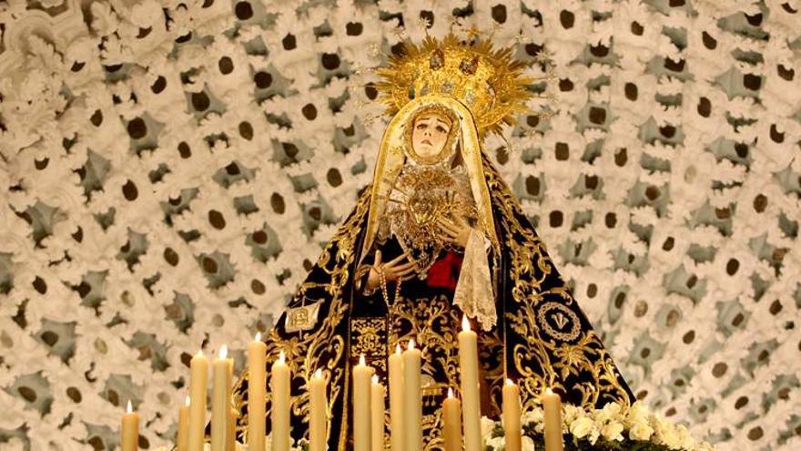 La Virgen de los Dolores no estará en el Vía Crucis de la Fe