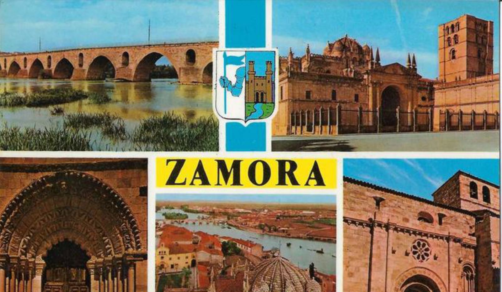 Una postal de Zamora, en la colección. | Cedida