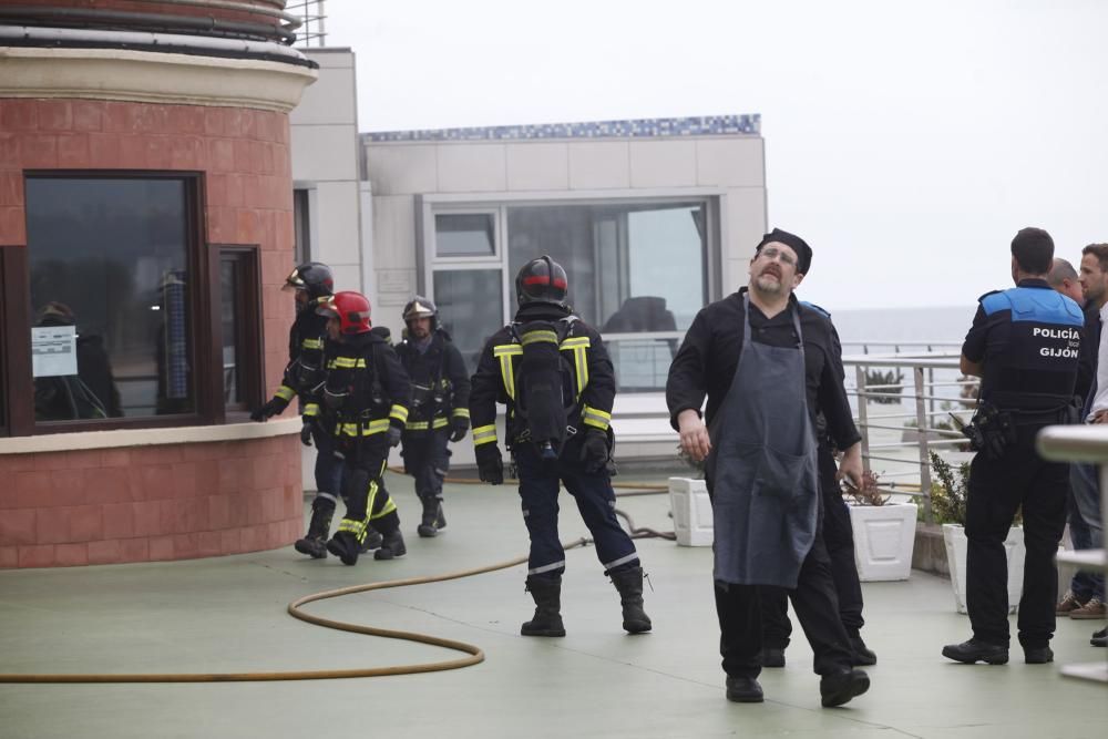 Incendio en la sauna del real Club de Regatas